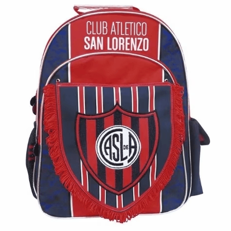 MOCHILA SAN LORENZO 16' CON BANDERIN